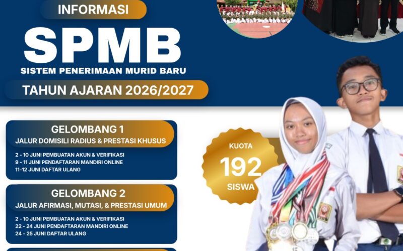 Sistem Penerimaan Murid Baru (SPMB) SMPN 2 Bantul Tahun tahun 2026